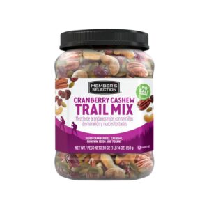 Mix de Frutos Secos y Arándanos en bolsa de 850 g, con marañones, pecanas, maní y arándanos deshidratados. Un snack saludable y delicioso, listo para disfrutar.