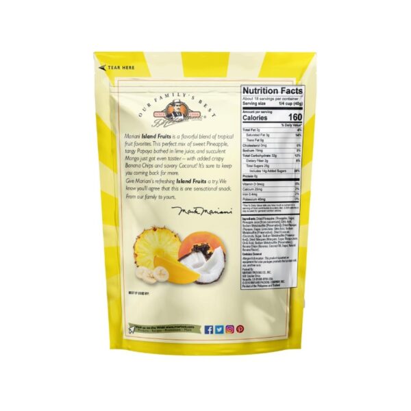 Mezcla de Frutas Isleñas con Chips de Plátano y Coco 709 g - Image 2